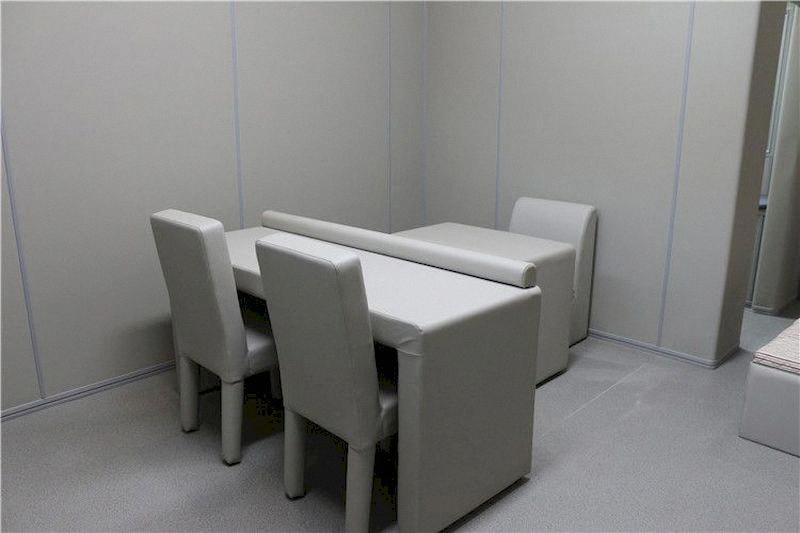 白山留置室防撞软包家具