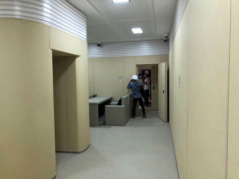 纪委谈话室防撞软包墙面效果图